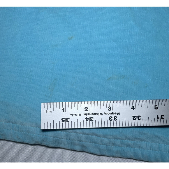 Fresh Produce Vest Womens XL Light Blue Corduroy Full Zip Floral Lined **READ** - Picture 9 of 11